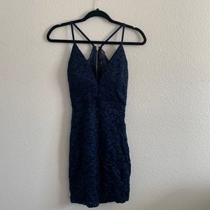 Indigo/Blue Sparkly Windsor dress